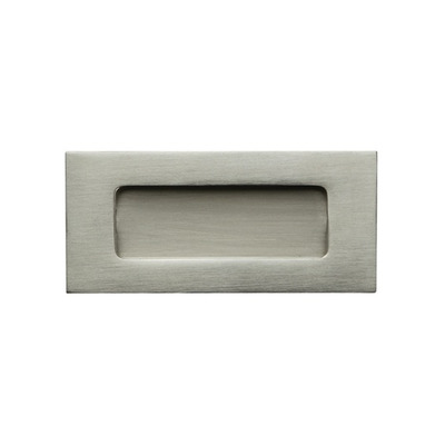 Hafele Maine Inset Cupboard Door Pull (40mm x 90mm), Brushed Satin Nickel - 151.73.601 BRUSHED SATIN NICKEL