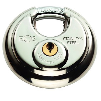 Eurospec Closed Shackle G304 Stainless Steel Padlock, 70mm Or 80mm (Keyed To Differ) - CYPLD3070SS/BP KEYED TO DIFFER (GRADE 5) - 70mm