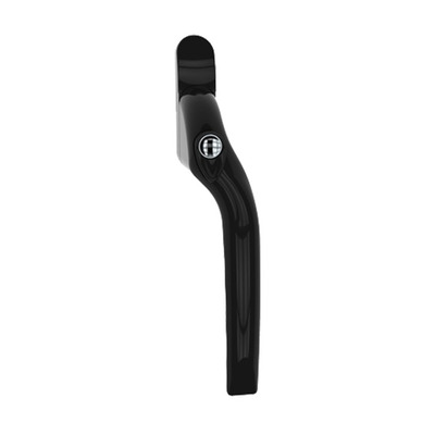 Mila Prolinea Curve Espagnolette Locking Handle, 40mm Pin Length (Left Or Right Handed), Black - 561414 LEFT HAND - BLACK