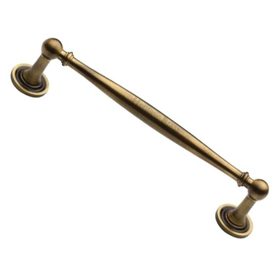 Heritage Brass Colonial Design Cabinet Pull Handle (Various Lengths), Antique Brass - C2533-AT ANTIQUE BRASS - 96mm C/C