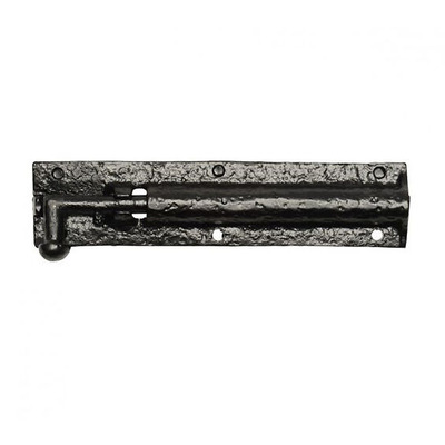 Kirkpatrick Black Antique Malleable Iron Straight Door Bolt (101mm OR 152mm) - AB1154 (A) BLACK ANTIQUE - 4"