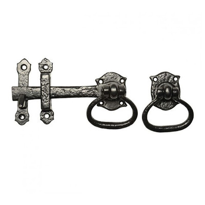 Kirkpatrick Black Antique Malleable Iron Gate Latch (127mm and 177mm Length) - AB1251 (B) BLACK ANTIQUE - 7"