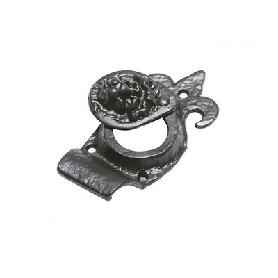 Kirkpatrick Black Antique Malleable Iron Fleur De Lys Cylinder Pull - AB1487 BLACK ANTIQUE FINISH
