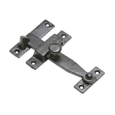 Kirkpatrick Black Antique Malleable Iron Gate Latch (152mm and 203mm Length) - AB4088 BLACK ANTIQUE - 8"