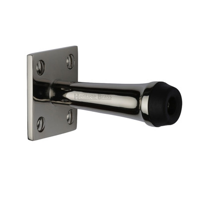Heritage Brass Wall Mounted Door Stop (64mm OR 76mm), Polished Nickel - V1190-PNF POLISHED NICKEL - 64mm (2 1/2")