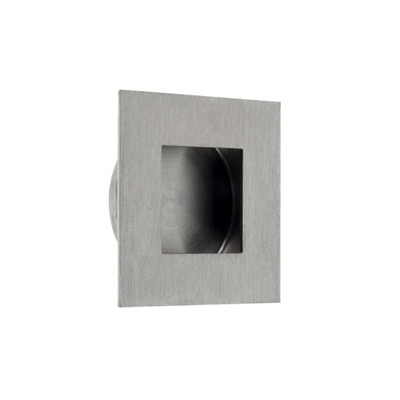 Zoo Hardware ZAS Square Flush Pull (Various Sizes), Satin Stainless Steel - ZAS40SS SATIN STAINLESS STEEL - 40mm x 40mm