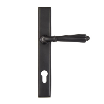 From The Anvil Hinton Slimline Lever Espagnolette, Sprung Door Handles, Aged Bronze - 45332 (sold in pairs) AGED BRONZE