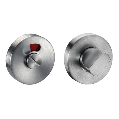 Access Hardware Bathroom Turn & Release With Indicator, Satin Stainless Steel - A9610S SATIN STAINLESS STEEL - WITH INDICATOR
