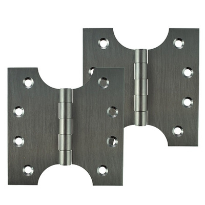 Atlantic Parliament Hinges (4 Inch), Satin Chrome - APH424SC (sold in pairs) 4 INCH - SATIN CHROME