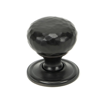 From The Anvil Hammered Mushroom Cupboard Knob (32mm Or 38mm), Aged Bronze - 46024 AGED BRONZE - 38mm