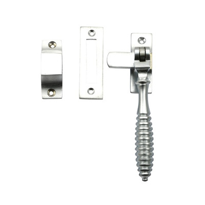 Prima Beehive Casement Fastener With Hook And Mortice Plate, Satin Chrome - SCP2023 SATIN CHROME