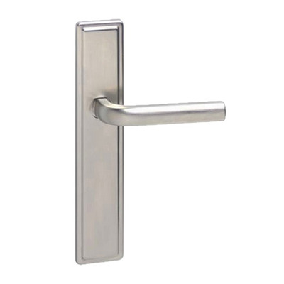 Urfic Westminster Premium Range (220mm) Door Handles On Backplate, Satin Nickel - 1360-275-05 (sold in pairs) LATCH