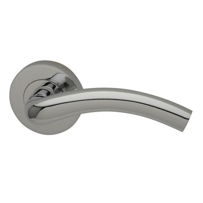 Intelligent Hardware Mirage Door Handles On Round Rose, Polished Chrome - MIR.09.CP (sold in pairs)  POLISHED CHROME