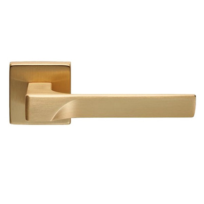 Carlisle Brass Manital Flash Door Handles On Square Rose, Satin Brass - FH5SB (sold in pairs) SATIN BRASS