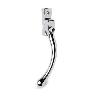 Mila Heritage Pear Drop Espagnolette Locking Window Handle, 40mm Pin Length (Left Or Right Handed), Polished Chrome - 700632 POLISHED CHROME - LEFT HAND