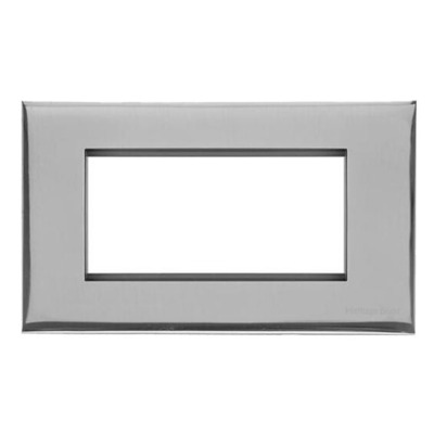 M Marcus Electrical Winchester 4 Module Euro Plate, Polished Chrome - PL.W02.2694.G POLISHED CHROME