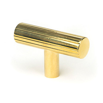 From The Anvil Judd T-Bar Cupboard Knob, Polished Brass - 50580 POLISHED BRASS