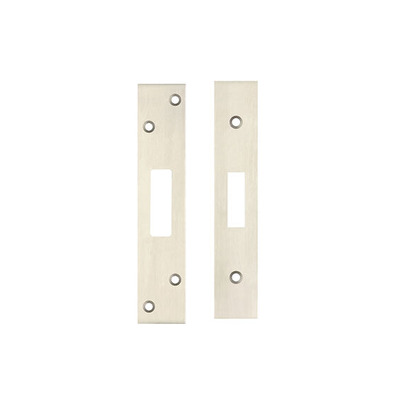 Zoo Hardware Face Plate And Strike Plate Accessory Pack, Satin Nickel - ZLAP11BSN SATIN NICKEL