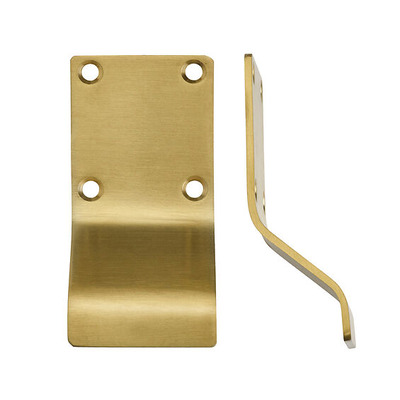 Zoo Hardware Cylinder Latch Pull Blank Profile (88mm x 43mm), PVD Satin Brass - ZAS19-PVDSB PVD SATIN BRASS