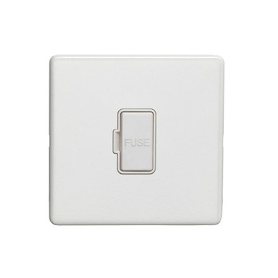 Carlisle Brass Eurolite Concealed 3mm Unswitched Fused Spur, White - ECWUSWFW WHITE