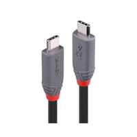 Image of Lindy 0.8m USB 4 Type C Cable, 40Gbps, Anthra Line