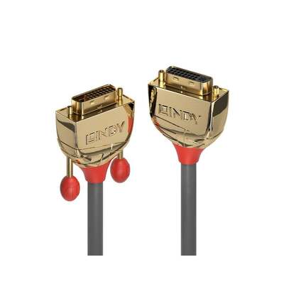 Lindy 2m DVI-D Dual Link Extension Cable, Gold Line