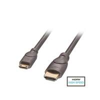 Image of Lindy 0.5m Premium HDMI to Mini HDMI Cable, Anthra