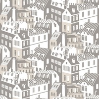 Image of Travelogue Collection Emma's Apartment Wallpaper Stone Grey Mini Moderns MMTLG06ST