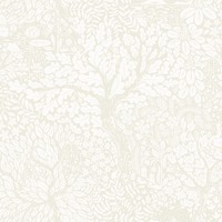 Hjarterum Olle Arts and Crafts Inspired Wallpaper Beige White Galerie 83111