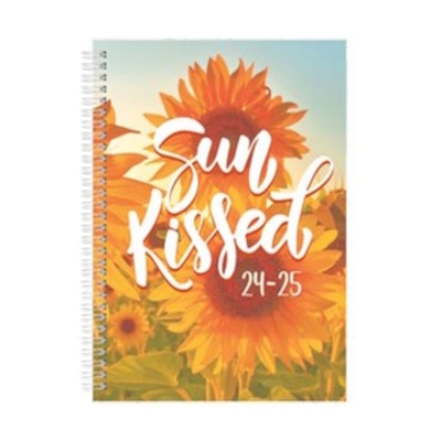 2024/2025 Spiral Bound Academic A5 Week To View Mid Year Diary - SUNFLOWERS