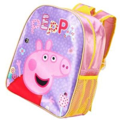 Pink Peppa Pig School Backpack Girls Boys Rucksack Bag
