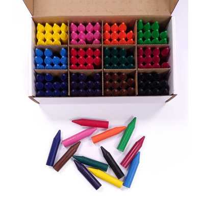 Pack of 144 Assorted Colour Wax Crayons