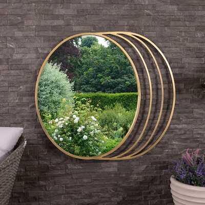 Prague Outdoor Round Mirror