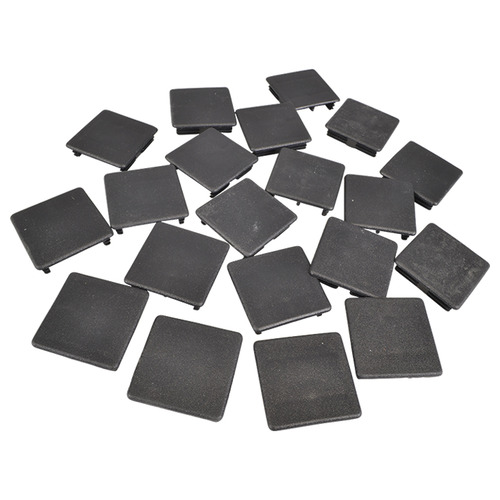 Black PVC End Caps for Slotted Channel  41 x 41mm