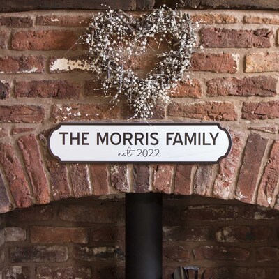 Personalised Railway Sign / Train Family Name Sign
