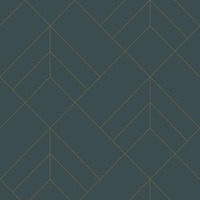 Sander Geometric Slate / Gold Wallpaper Fine Decor FD26546