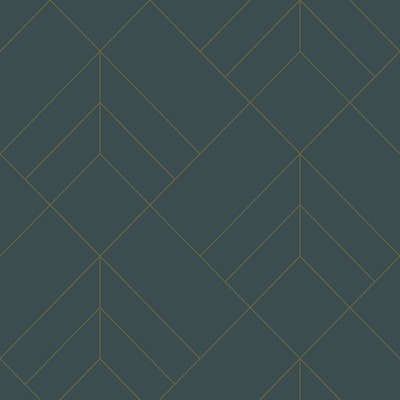 Sander Geometric Slate / Gold Wallpaper Fine Decor FD26546
