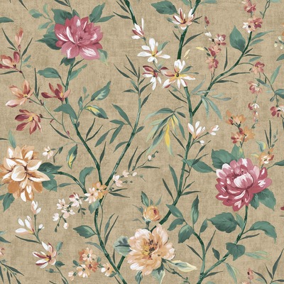 Oriental Trail Wallpaper Taupe Holden 13821

