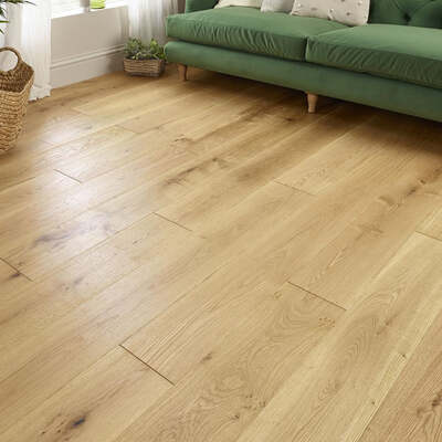 Lusso Novara Luxe Natural Brushed UV Oiled Oak Engineered Wood Flooring – Lusso