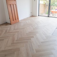 Icona Herringbone 6.5mm Nevada Ash Luxury Vinyl Click Flooring