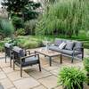 4 Piece Garden Lounge Set with Sun Lounger and Table from Gardening Naturally