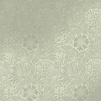 William Morris At Home Marigold Fibrous Wallpaper Sage Green / Gold 124256