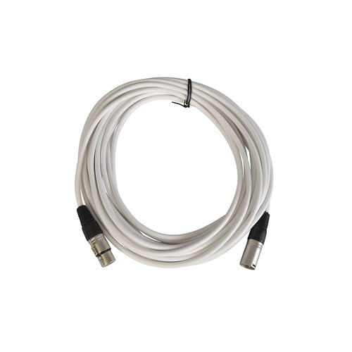Balanced Mic Lead XLR Male to XLR Female - 10m White