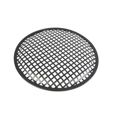 10" Metal Speaker Grille Black PVC Trim