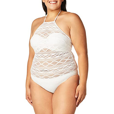 Freya Sundance Underwired High Neck Swimsuit - White - 32D