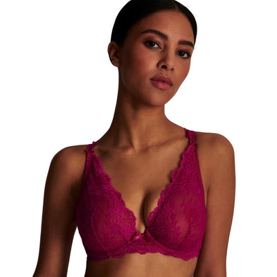 Aubade Danse Des Sens Triangle Plunge Bra - Pink Pulsion - 32D