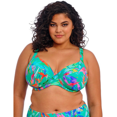 Elomi Toyama Tides Plunge Bikini Top - Jade