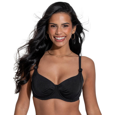 Pour Moi St Kitts Underwired Bikini Top - Black