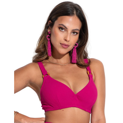 Pour Moi Cali Hidden Wire Bikini Top - Pink