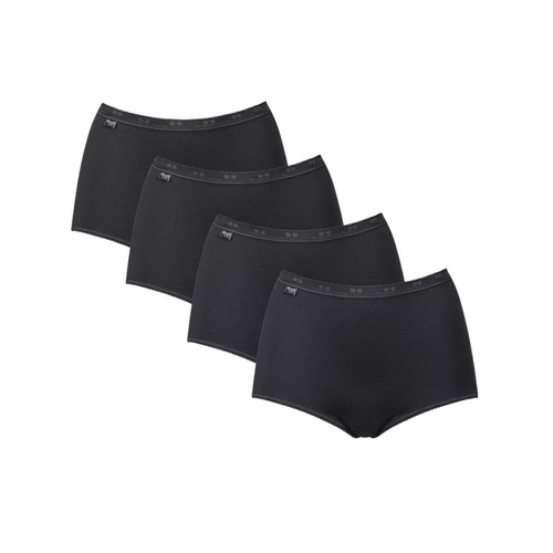 Sloggi Basic+ Maxi Brief 3 Pack + 1 Free - Black